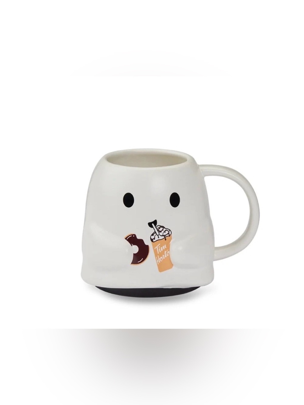 New-Tim Hortons 2025 Halloween White Ghost Mug Heat Color Changing 16oz